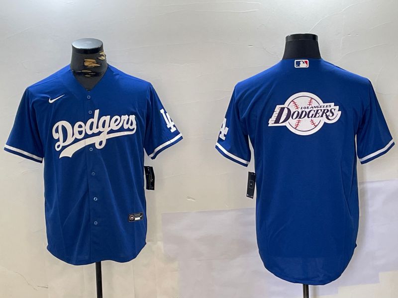 Men Los Angeles Dodgers Blank Blue Game 2024 Nike MLB Jersey style 10178->->MLB Jersey